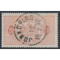 SWEDEN - 1874 20öre dull red Official (Tjänstemärke), perf. 14, used – Facit # TJ6d