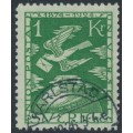 SWEDEN - 1924 1Kr green UPU Anniversary, used – Facit # 223