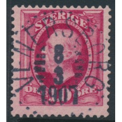SWEDEN - 1891 10öre bright carmine Oscar II, used – Facit # 54e