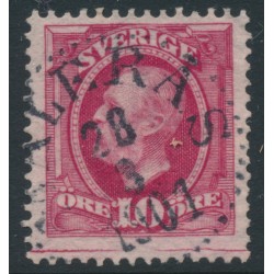 SWEDEN - 1891 10öre rose-carmine Oscar II with joining line (lödskarvlinje), used – Facit # 54dv10