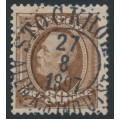 SWEDEN - 1891 30öre brown Oscar II, used – Facit # 58b