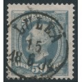 SWEDEN - 1891 50öre bluish grey Oscar II, portions of two crown watermarks, used – Facit # 59avm²