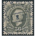 SWEDEN - 1891 50öre olive-grey Oscar II, used – Facit # 59d