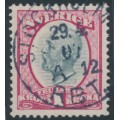 SWEDEN - 1900 1Kr carmine/grey Oscar II, used – Facit # 60b