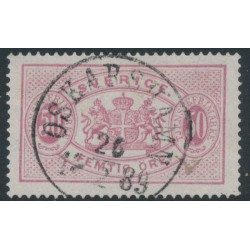 SWEDEN - 1881 50öre dull carmine Official (Tjänstemärke), perf. 13, used – Facit # TJ22Ad