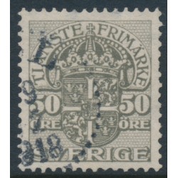 SWEDEN - 1915 50öre grey Official (Tjänstemarke), without watermark, used – Facit # TJ54v