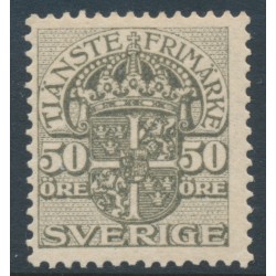 SWEDEN - 1915 50öre grey Official (Tjänstemarke), without watermark, MNH – Facit # TJ54v