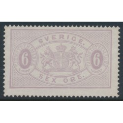 SWEDEN - 1874 6öre lilac Official (Tjänstemärke), perf. 14, MNG – Facit # TJ4e