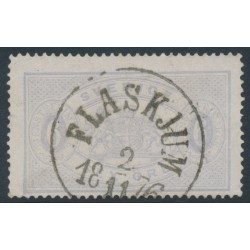 SWEDEN - 1874 6öre bluish violet Official (Tjänstemärke), perf. 14, used – Facit # TJ4d