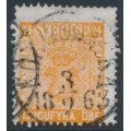 SWEDEN - 1858 24öre red-orange Coat of Arms, used – Facit # 10f1