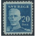 SWEDEN - 1920 20öre blue Gustav V, perf. 9¾ on 4-sides, MH – Facit # 151Cb