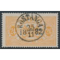 SWEDEN - 1881 24öre orange Official (Tjänstemärke), perf. 13, used – Facit # TJ20a