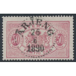 SWEDEN - 1881 50öre carmine Large Official (Tjänstemärke), perf. 13, used – Facit # TJ22Ae