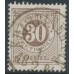 SWEDEN - 1877 30öre dull brown Ring Type, perf. 13, with offset (spegeltryk), used – Facit # 35f v3
