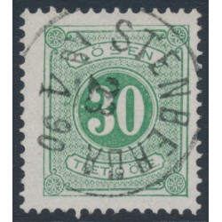 SWEDEN - 1877 30öre green Postage Due (Lösen), perf. 13, used – Facit # L18e