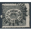 SWEDEN - 1856 1Skilling black Local Stamp [original plate], used – Facit # 6a2