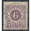 SWEDEN - 1877 6öre bluish lilac Ring Type, perf. 13, used – Facit # 31j