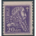 SWEDEN - 1921 20öre violet Gustav Vasa, KPV watermark, MH – Facit # 153Abz