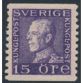 SWEDEN - 1922 15öre violet Gustav V, MNH – Facit # 175Aa