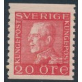 SWEDEN - 1922 20öre red Gustav V, MNH – Facit # 180a