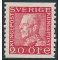 SWEDEN - 1936 20öre red Gustav V, white paper, MNH – Facit # 180b