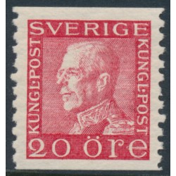 SWEDEN - 1922 20öre red Gustav V, white paper, MNH – Facit # 180b