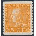 SWEDEN - 1936 25öre orange Gustav V, white paper, MNH – Facit # 184