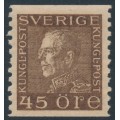 SWEDEN - 1929 45öre brown Gustav V, MH – Facit # 191a