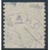 SWEDEN - 1921 10öre green Lion, perf. 2-sides, inverted lines watermark, used – Facit # 144Acc
