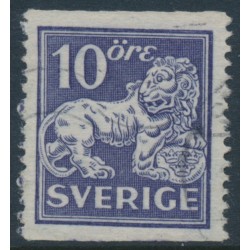 SWEDEN - 1926 10öre violet Lion, perf. 13, no watermark, used – Facit # 144Ea