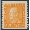 SWEDEN - 1936 25öre orange Gustav V, white paper, MH – Facit # 184