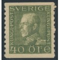 SWEDEN - 1929 40öre olive King Gustav V (type I), MH – Facit # 189a