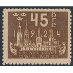SWEDEN - 1924 45öre brown World Postal Congress, MNH – Facit # 204
