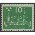 SWEDEN - 1924 10öre green Congress, lines watermark, MNH – Facit # 197cx