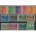SWEDEN - 1924 5öre to 1Kr World Post Congress short set of 13, MH – Facit # 196-208