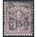 SWITZERLAND - 1889 15c brown-purple Numeral, granite paper, used – Zumstein # 64Ac