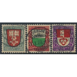 SWITZERLAND - 1919 Pro Juventute set of 3, used – Michel # 149-151