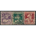 SWITZERLAND - 1916 Pro Juventute set of 3, used – Michel # 130-132