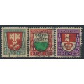 SWITZERLAND - 1919 Pro Juventute set of 3, used – Michel # 149-151