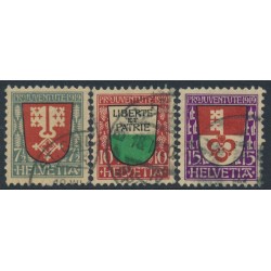 SWITZERLAND - 1919 Pro Juventute set of 3, used – Michel # 149-151