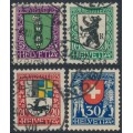 SWITZERLAND - 1925 Pro Juventute set of 4, used – Michel # 214-217