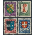 SWITZERLAND - 1926 Pro Juventute set of 4, used – Michel # 218-221