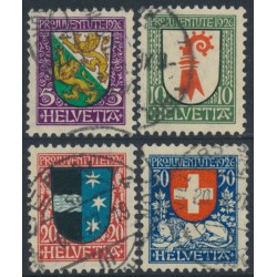 SWITZERLAND - 1926 Pro Juventute set of 4, used – Michel # 218-221