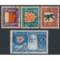 SWITZERLAND - 1928 Pro Juventute set of 4, used – Michel # 229-232