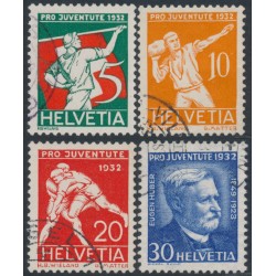 SWITZERLAND - 1932 Pro Juventute set of 4, used – Michel # 262-265