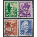 SWITZERLAND - 1934 Pro Juventute set of 4, used – Michel # 281-284