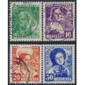 SWITZERLAND - 1936 Pro Juventute set of 4, used – Michel # 306-309