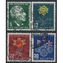 SWITZERLAND - 1947 Pro Juventute set of 4, used – Michel # 488-491