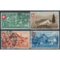 SWITZERLAND - 1945 Pro Patria set of 4, used – Michel # 460-463