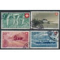 SWITZERLAND - 1947 Pro Patria set of 4, used – Michel # 480-483